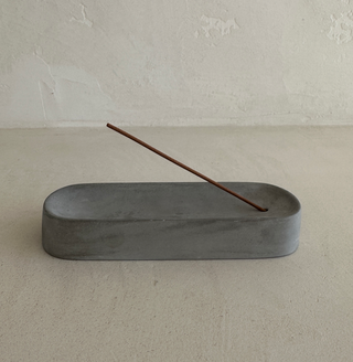 Ceramic Incense Holder - Cement